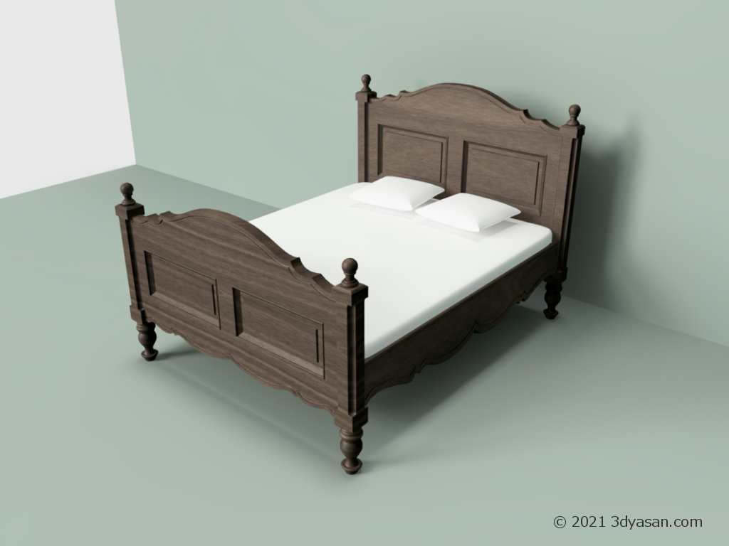 アンティーク調ベッド のプレビュー画像